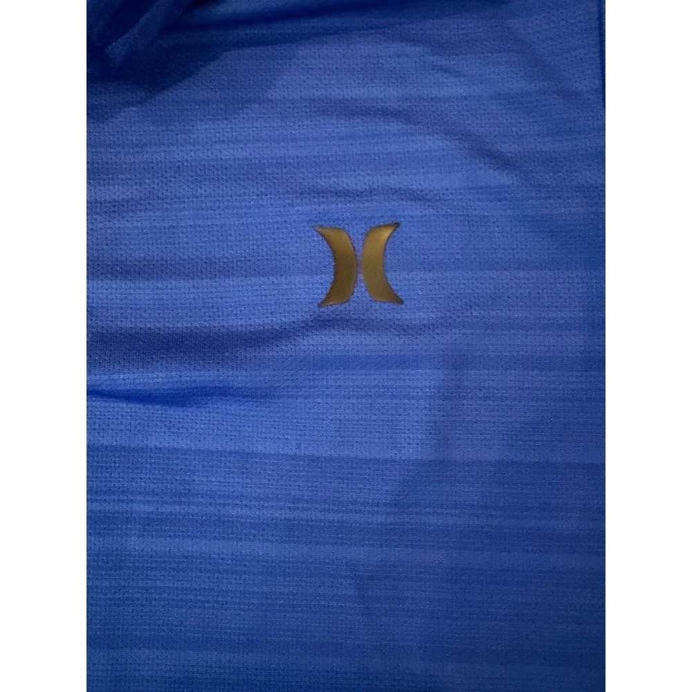Hurley Big Boys Size Large H2O-Dri Belmont Polo Shirt Royal Blue Kids‎ Size L